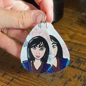 HAND PAINTED Unique Cartoon earrings!!